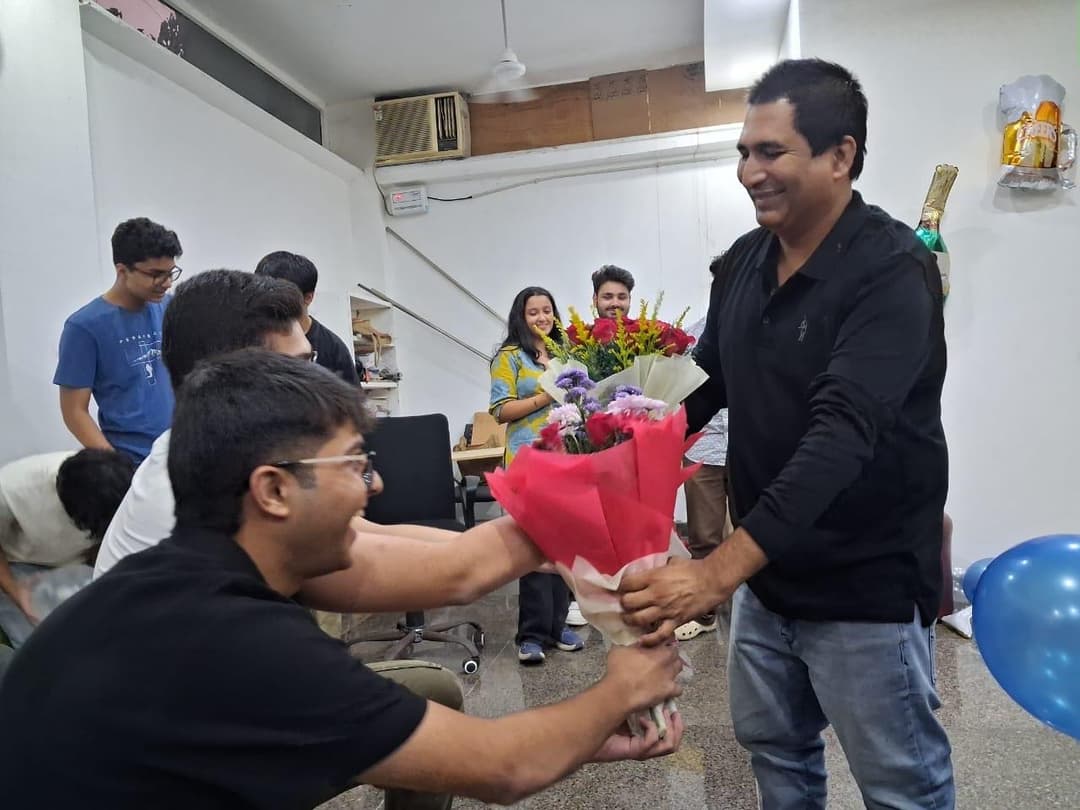 CK Sir with his Chemistry students